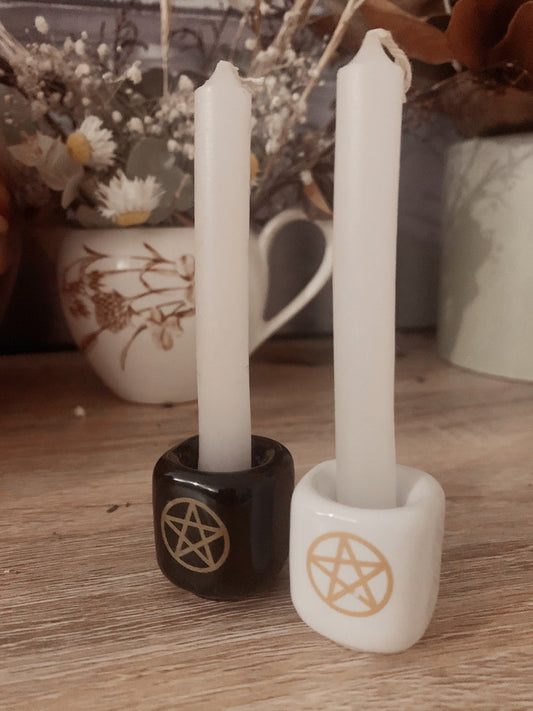 WISH CANDLE HOLDER - Pentacle Ceramic