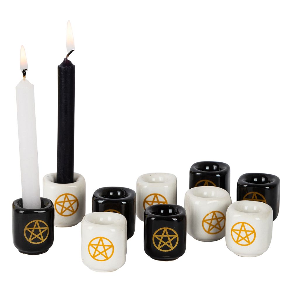 WISH CANDLE HOLDER - Pentacle Ceramic